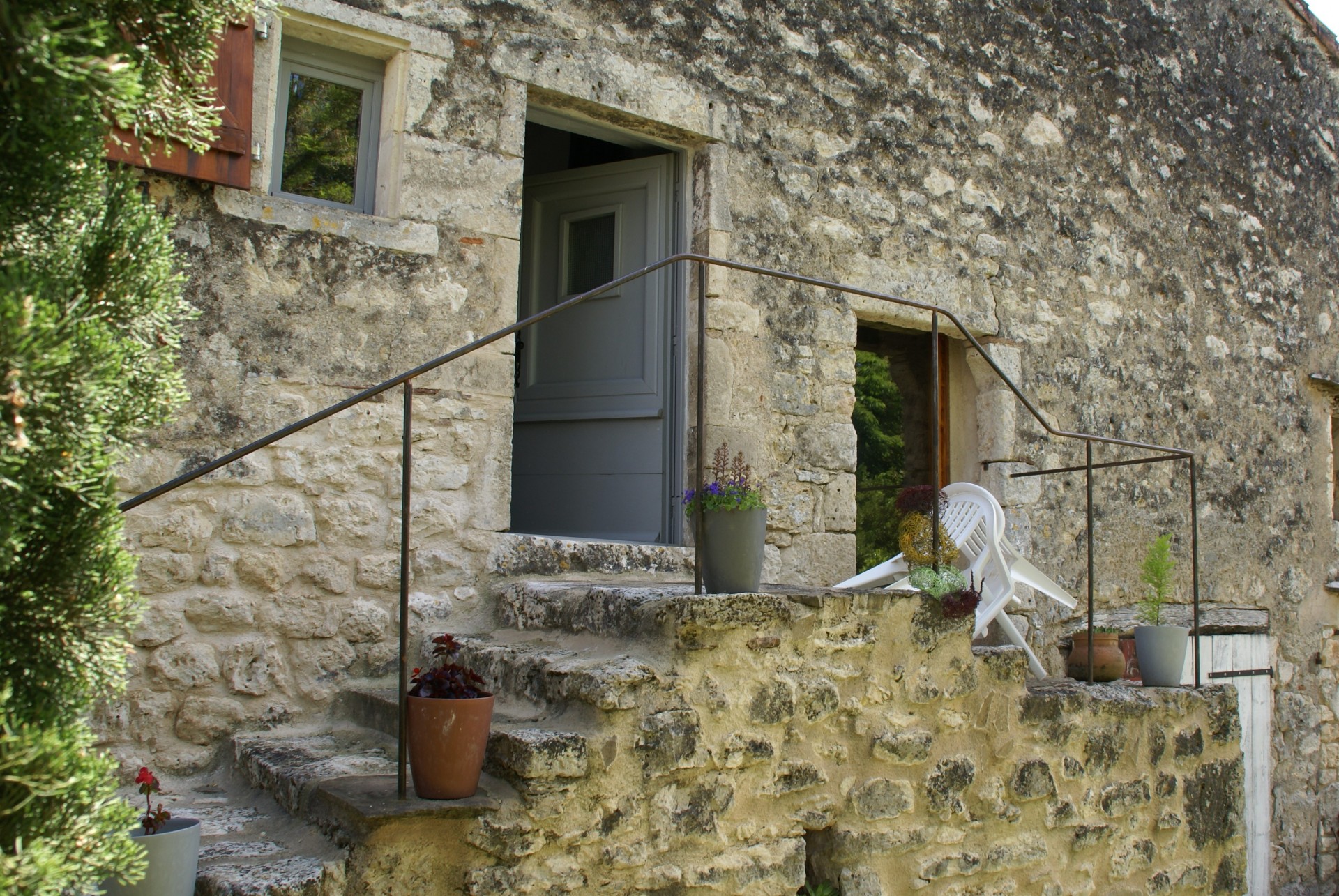 Escalier menant à la chambre